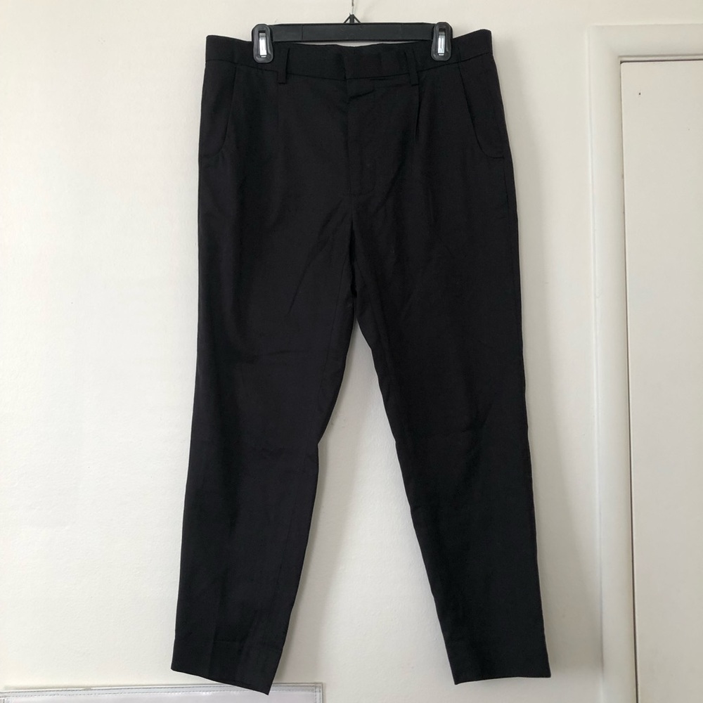 Zara Pleated Cropped Trousers